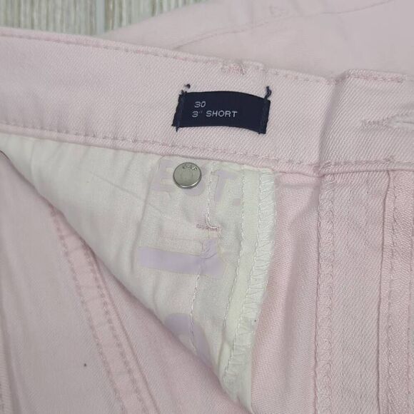 Gap Denim Womens Size 30 Cut Off Shorts Pink Raw Hem Pockets Zip Fly Stretch - Picture 5 of 6